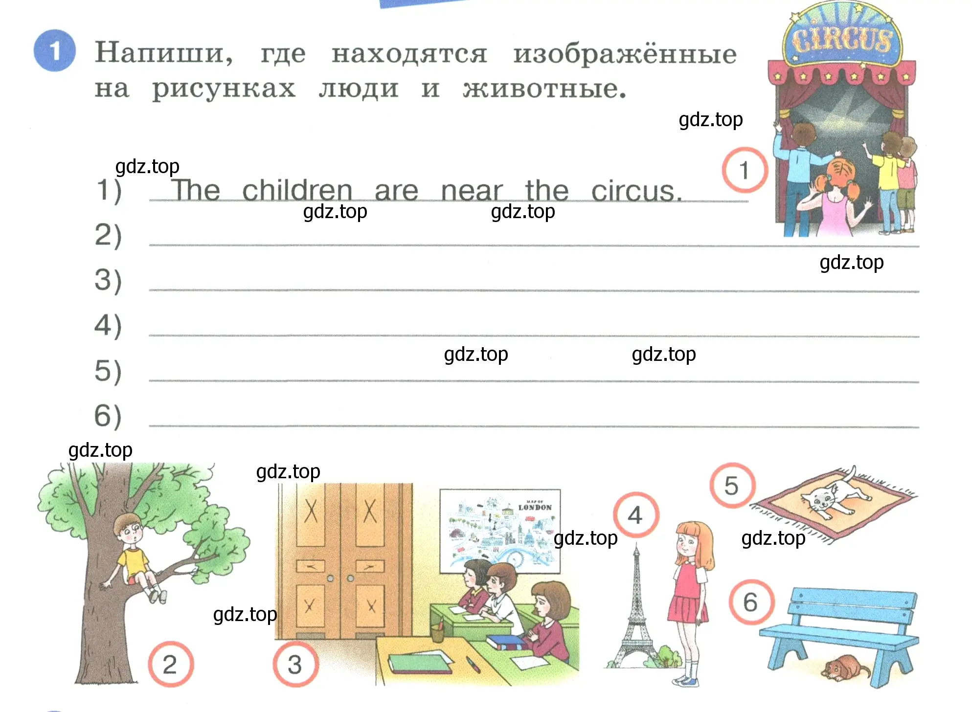 Условие номер 1 (страница 10) гдз по английскому языку 3 класс Афанасьева, Баранова, рабочая тетрадь 1 часть