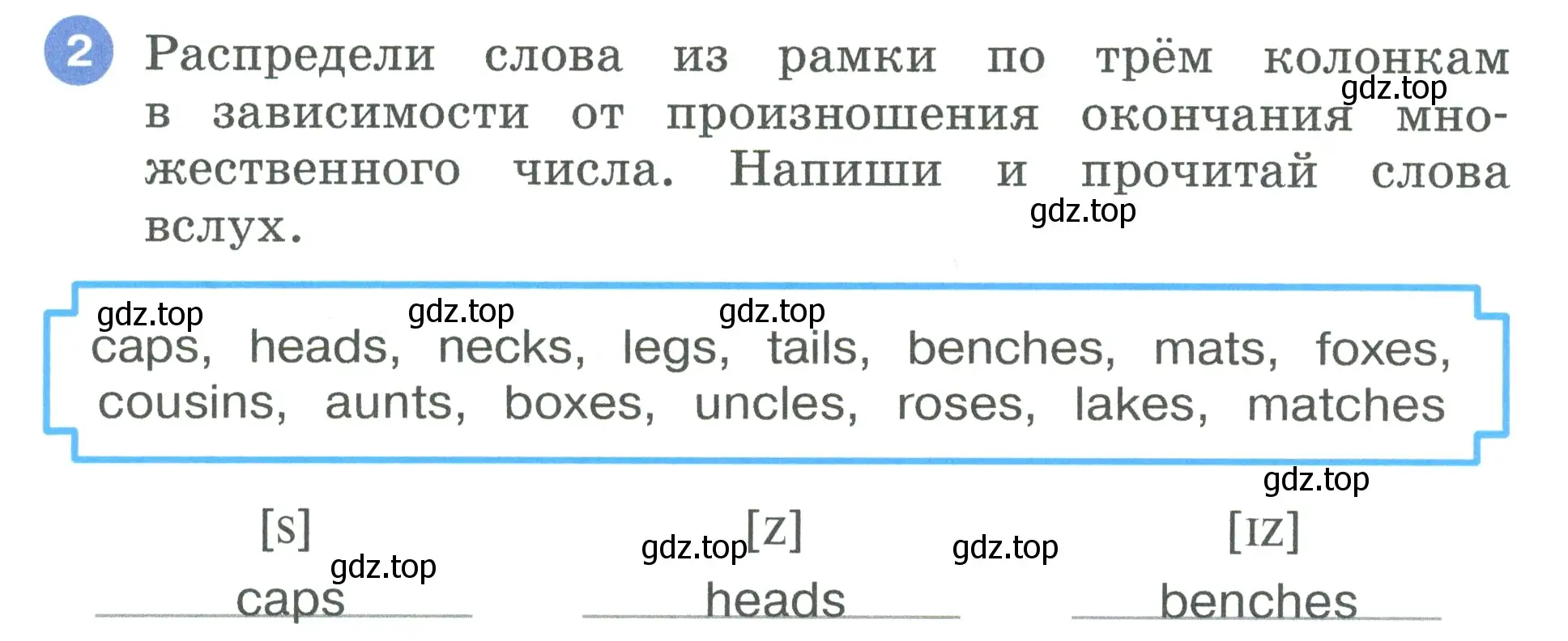 Условие номер 2 (страница 13) гдз по английскому языку 3 класс Афанасьева, Баранова, рабочая тетрадь 1 часть