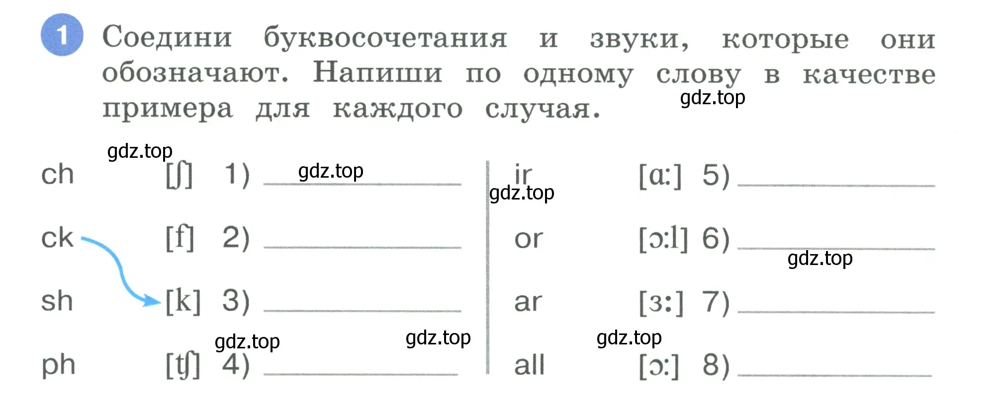 Условие номер 1 (страница 36) гдз по английскому языку 3 класс Афанасьева, Баранова, рабочая тетрадь 1 часть