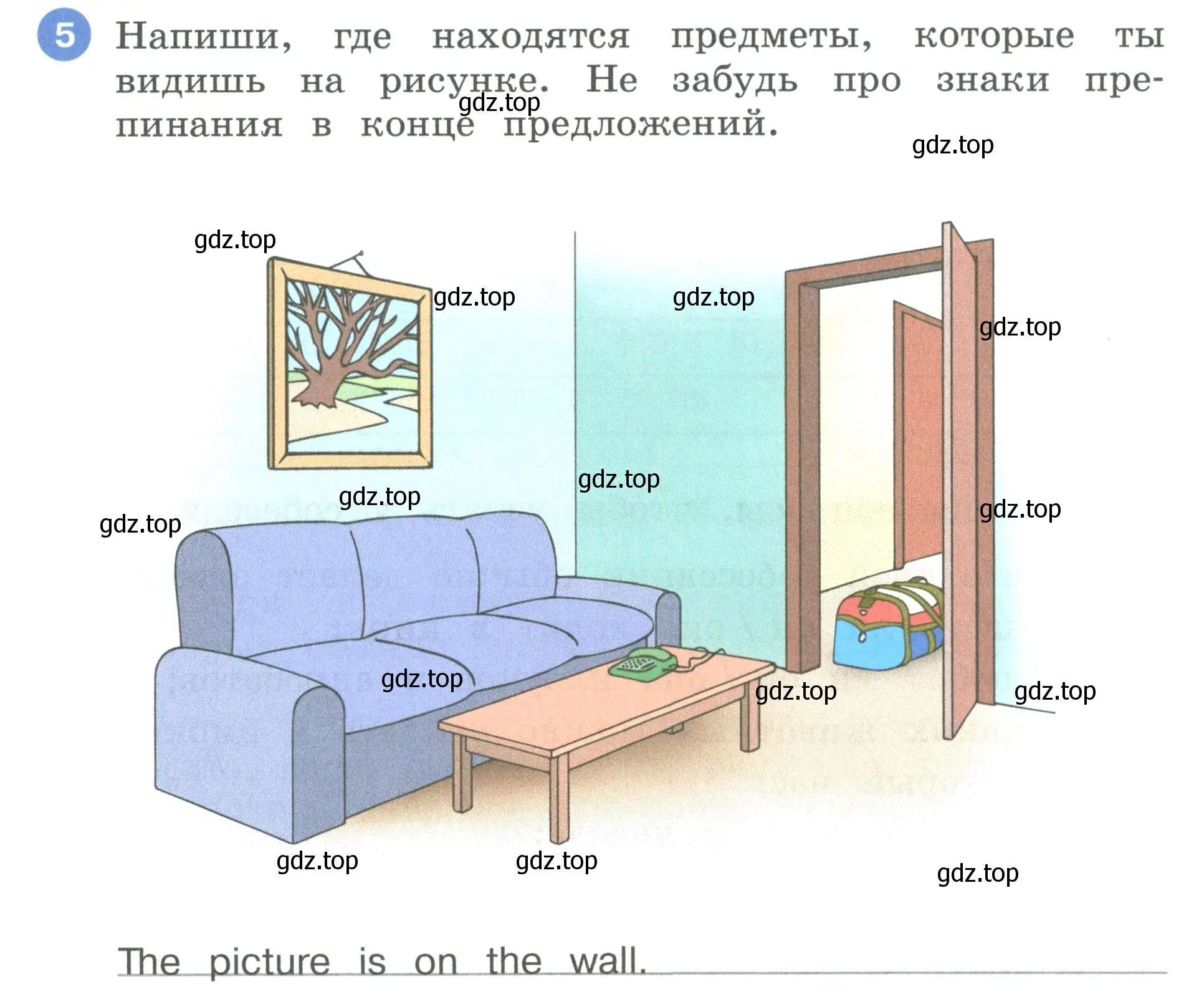 Условие номер 5 (страница 62) гдз по английскому языку 3 класс Афанасьева, Баранова, рабочая тетрадь 1 часть