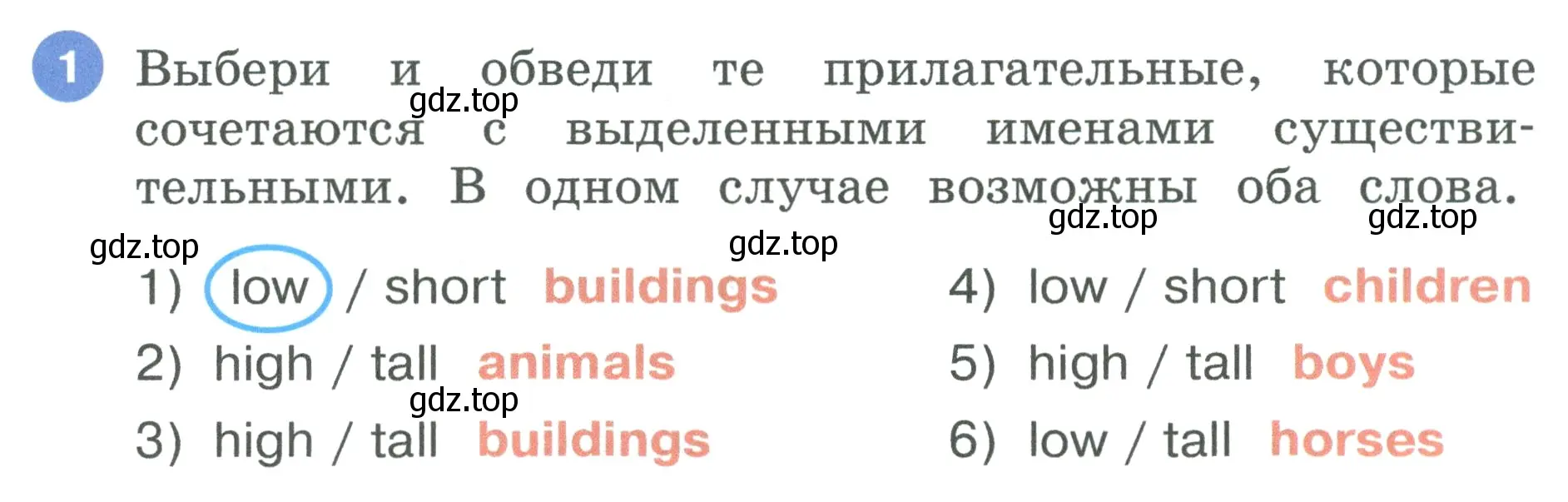 Условие номер 1 (страница 19) гдз по английскому языку 3 класс Афанасьева, Баранова, рабочая тетрадь 2 часть