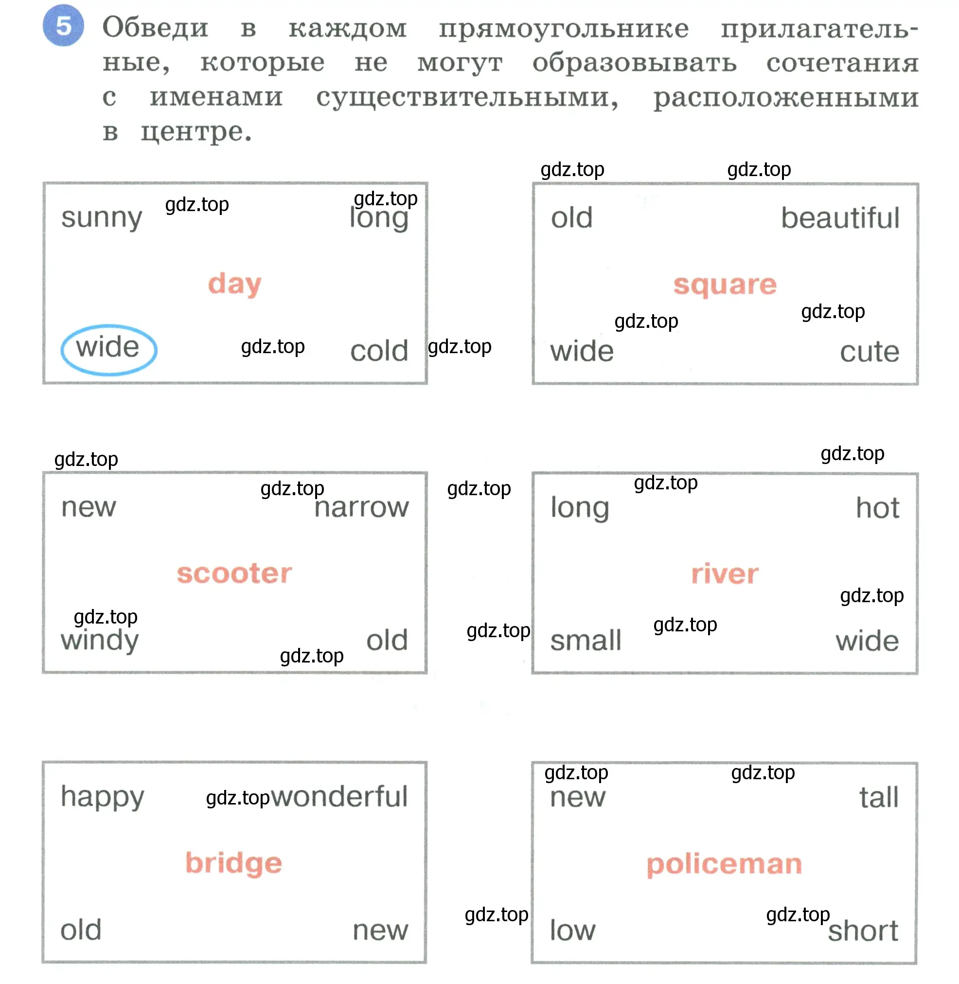 Условие номер 5 (страница 29) гдз по английскому языку 3 класс Афанасьева, Баранова, рабочая тетрадь 2 часть