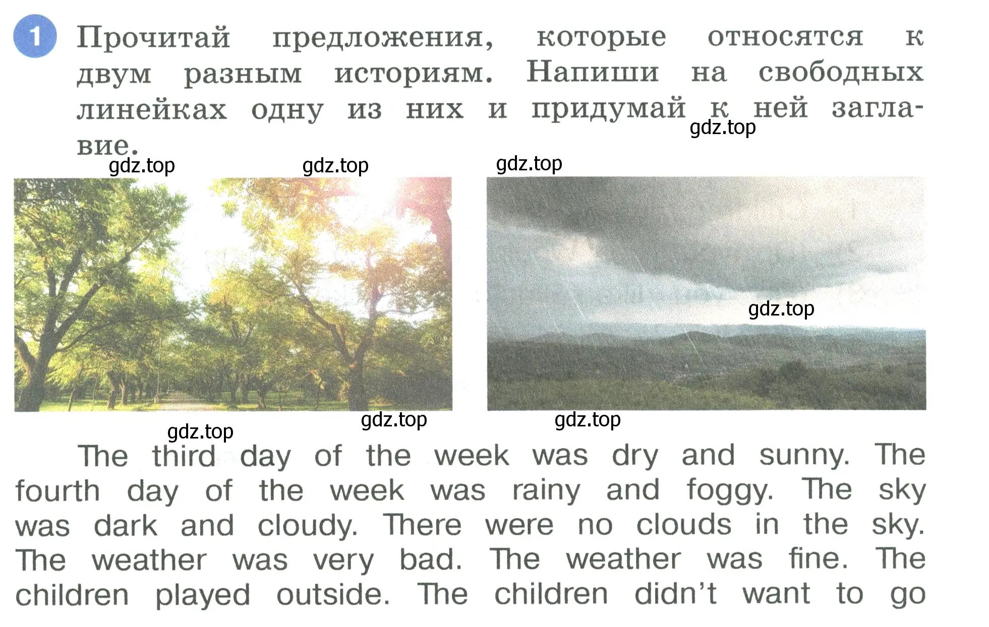 Условие номер 1 (страница 60) гдз по английскому языку 3 класс Афанасьева, Баранова, рабочая тетрадь 2 часть