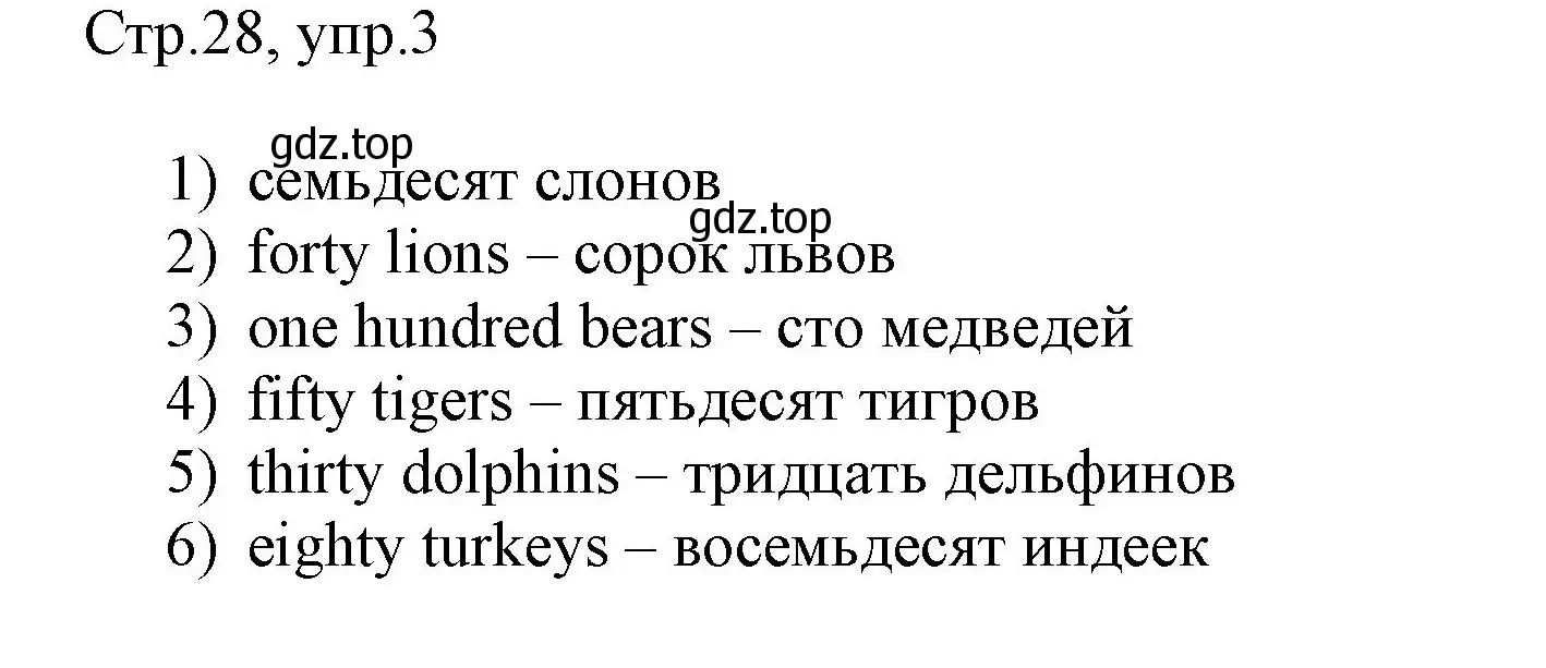 Решение номер 3 (страница 28) гдз по английскому языку 3 класс Афанасьева, Баранова, рабочая тетрадь 2 часть