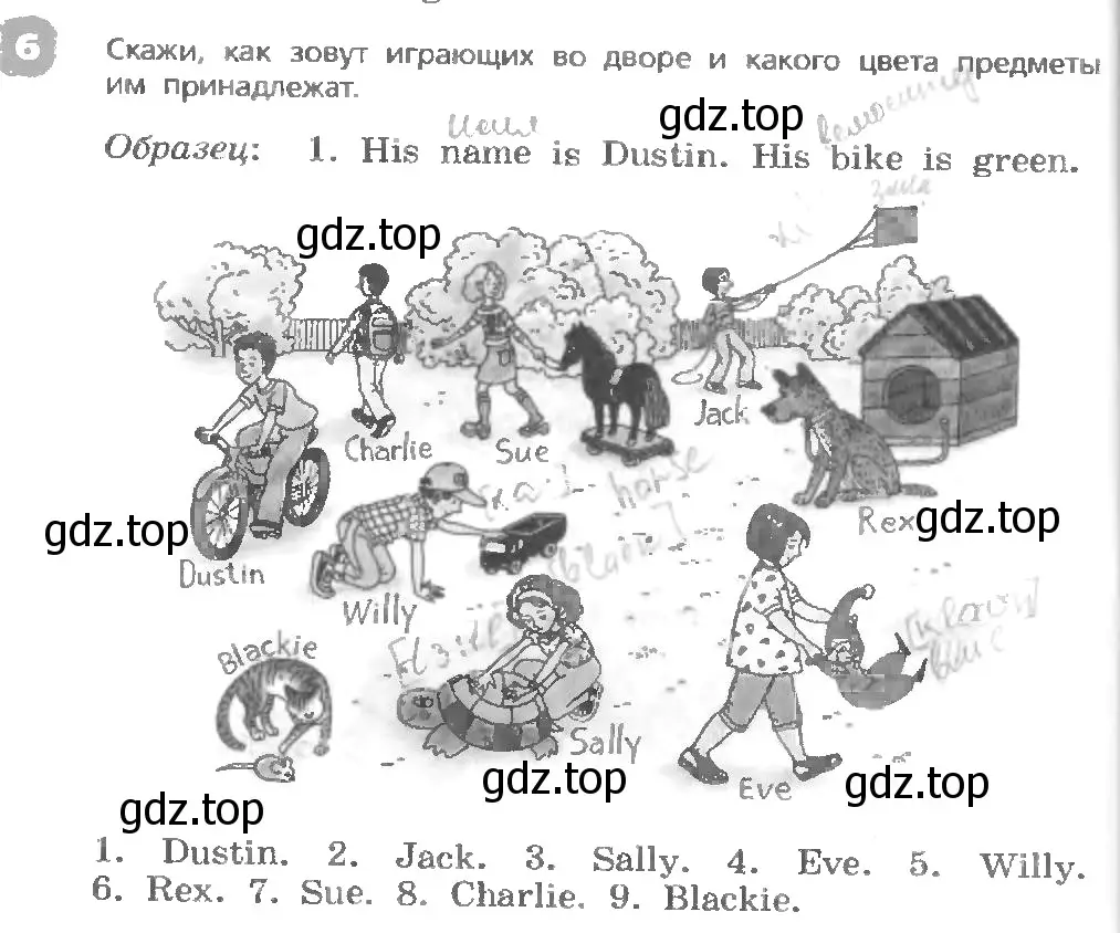 Условие номер 6 (страница 12) гдз по английскому языку 3 класс Афанасьева, Михеева, учебник 1 часть