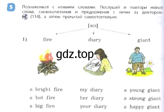 Условие номер 5 (страница 8) гдз по английскому языку 3 класс Афанасьева, Михеева, учебник 2 часть