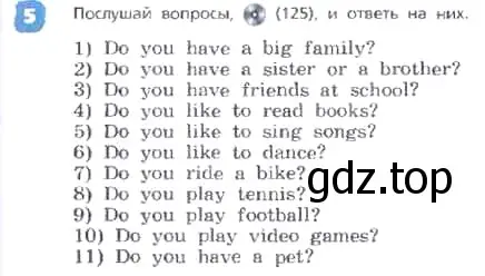 Условие номер 5 (страница 17) гдз по английскому языку 3 класс Афанасьева, Михеева, учебник 2 часть