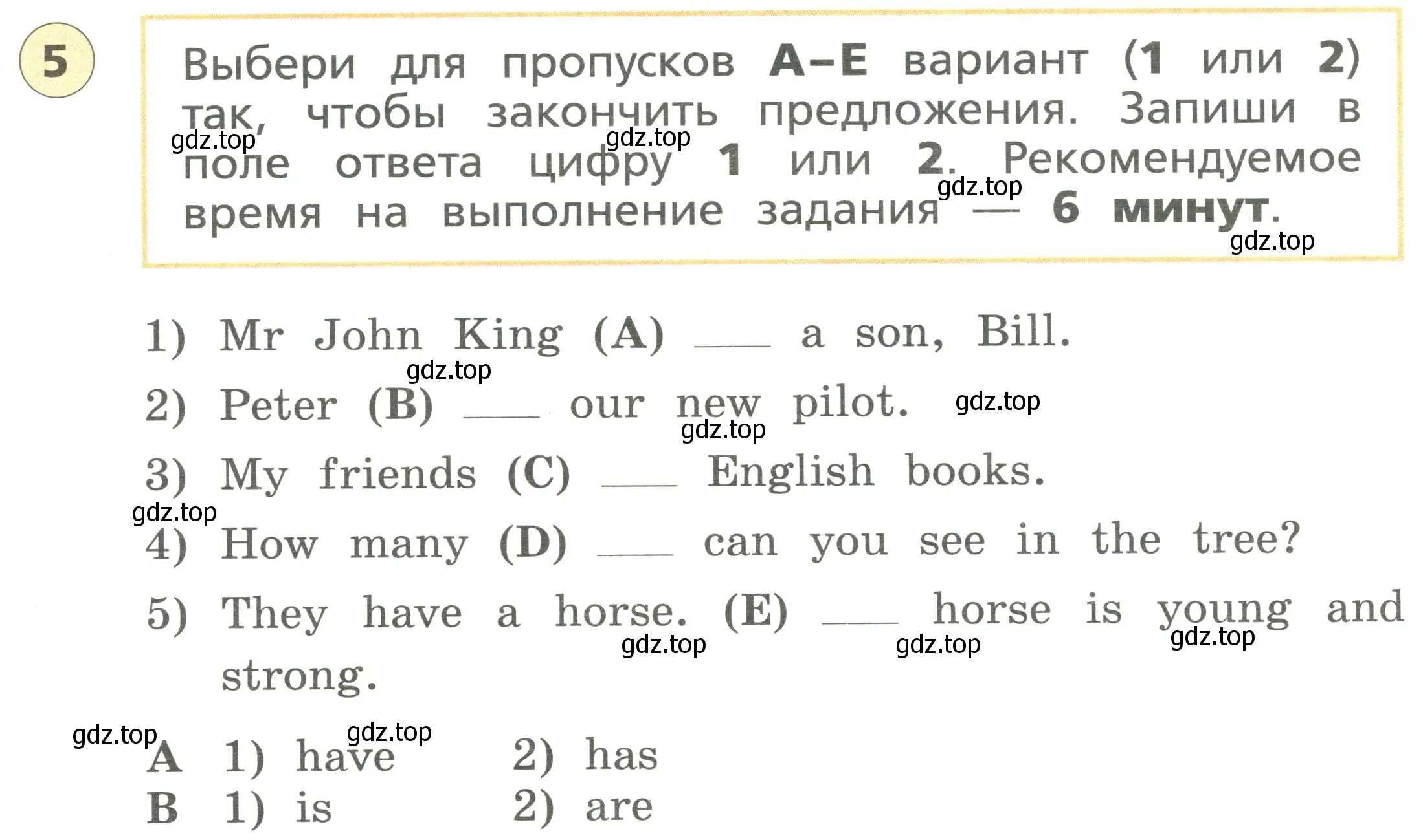 Условие номер 5 (страница 28) гдз по английскому языку 3 класс Афанасьева, Михеева, подготовка к Всероссийским проверочным работам