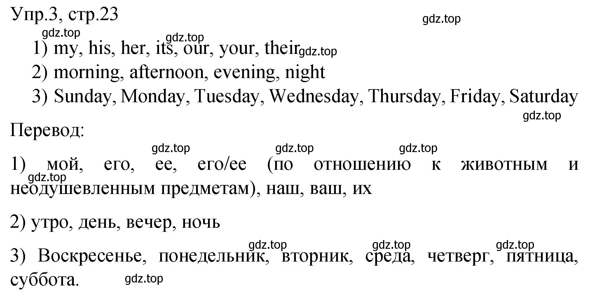 Решение номер 3 (страница 23) гдз по английскому языку 3 класс Афанасьева, Михеева, подготовка к Всероссийским проверочным работам