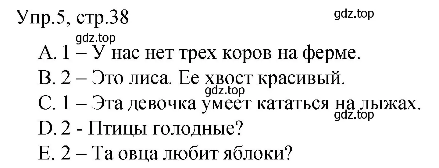 Решение номер 5 (страница 38) гдз по английскому языку 3 класс Афанасьева, Михеева, подготовка к Всероссийским проверочным работам