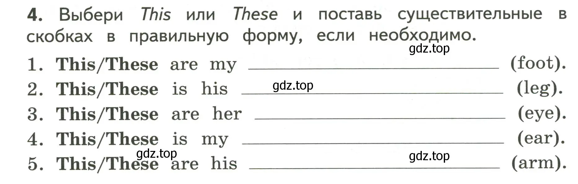 Условие номер 4 (страница 26) гдз по английскому языку 3 класс Смирнов, тетрадь-экзаменатор