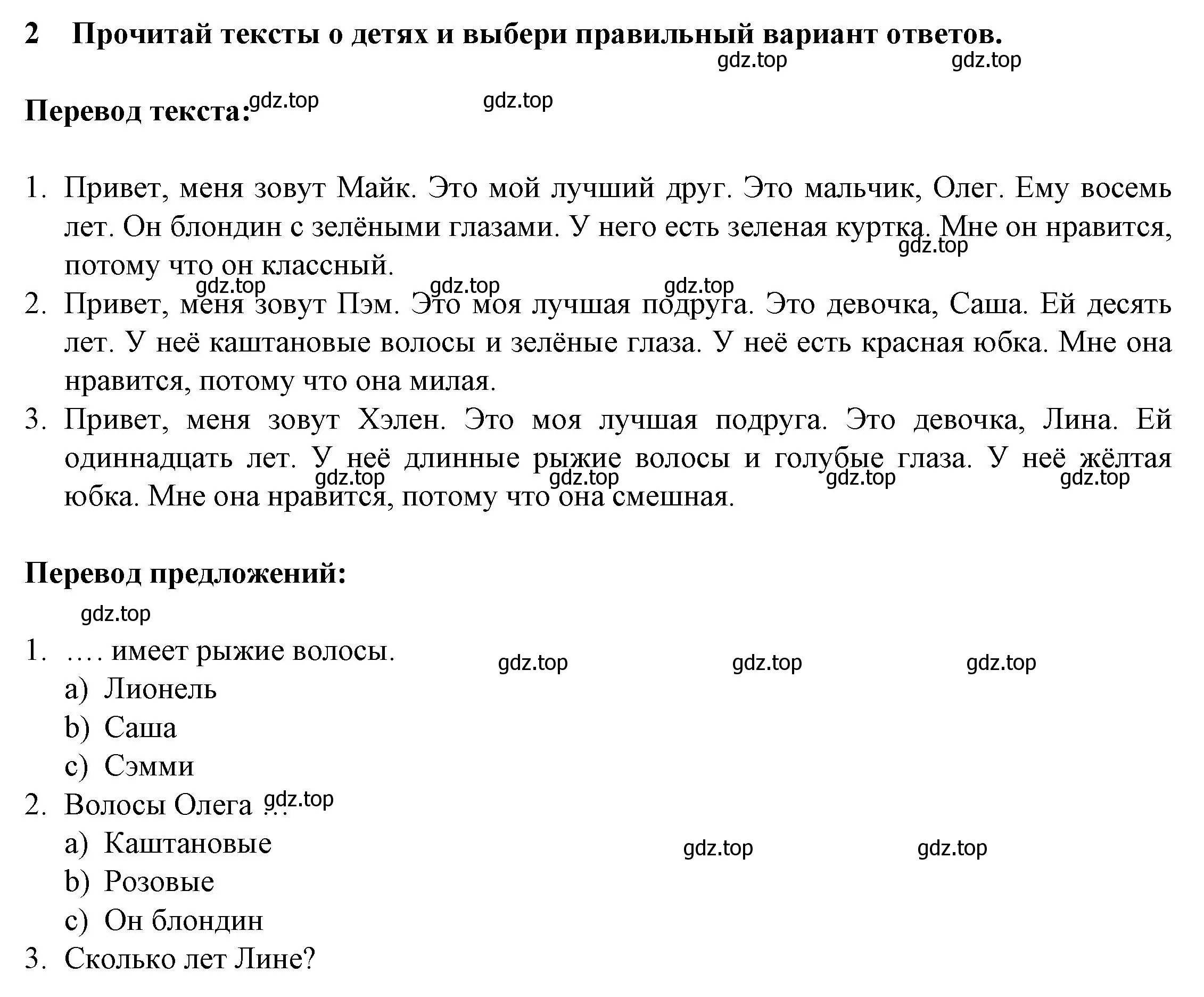 Решение номер 2 (страница 28) гдз по английскому языку 3 класс Смирнов, тетрадь-экзаменатор