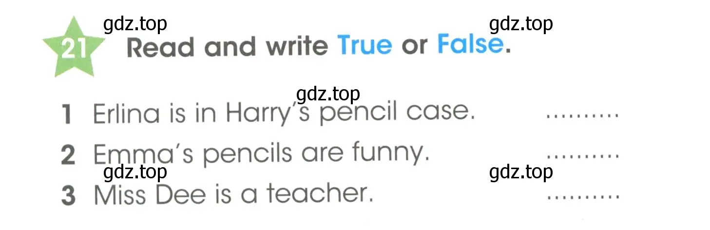 Условие номер 21 (страница 14) гдз по английскому языку 3 класс Баранова, Дули, рабочая тетрадь 1 часть