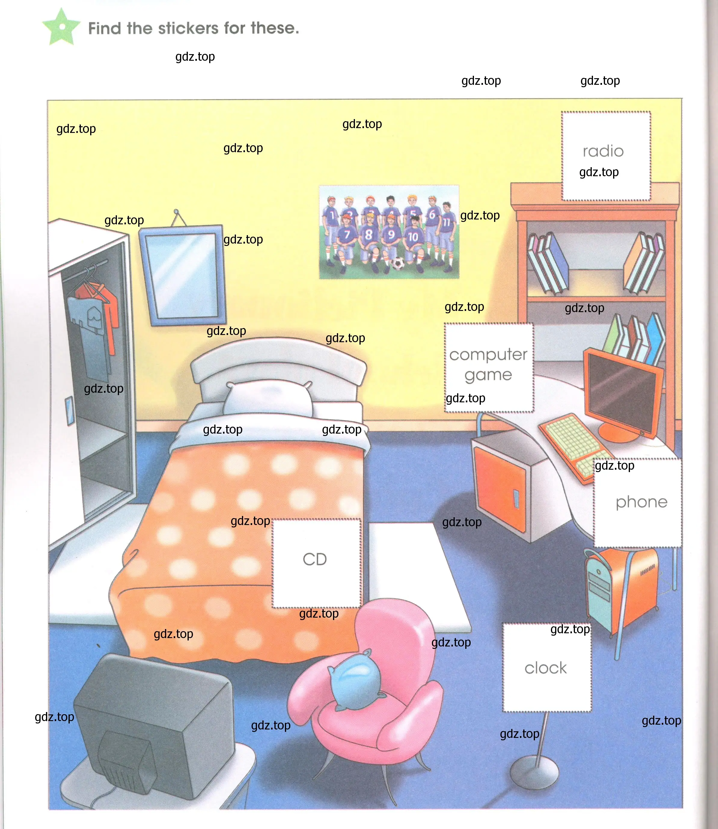 Условие  My bedroon (страница 64) гдз по английскому языку 3 класс Баранова, Дули, рабочая тетрадь 2 часть