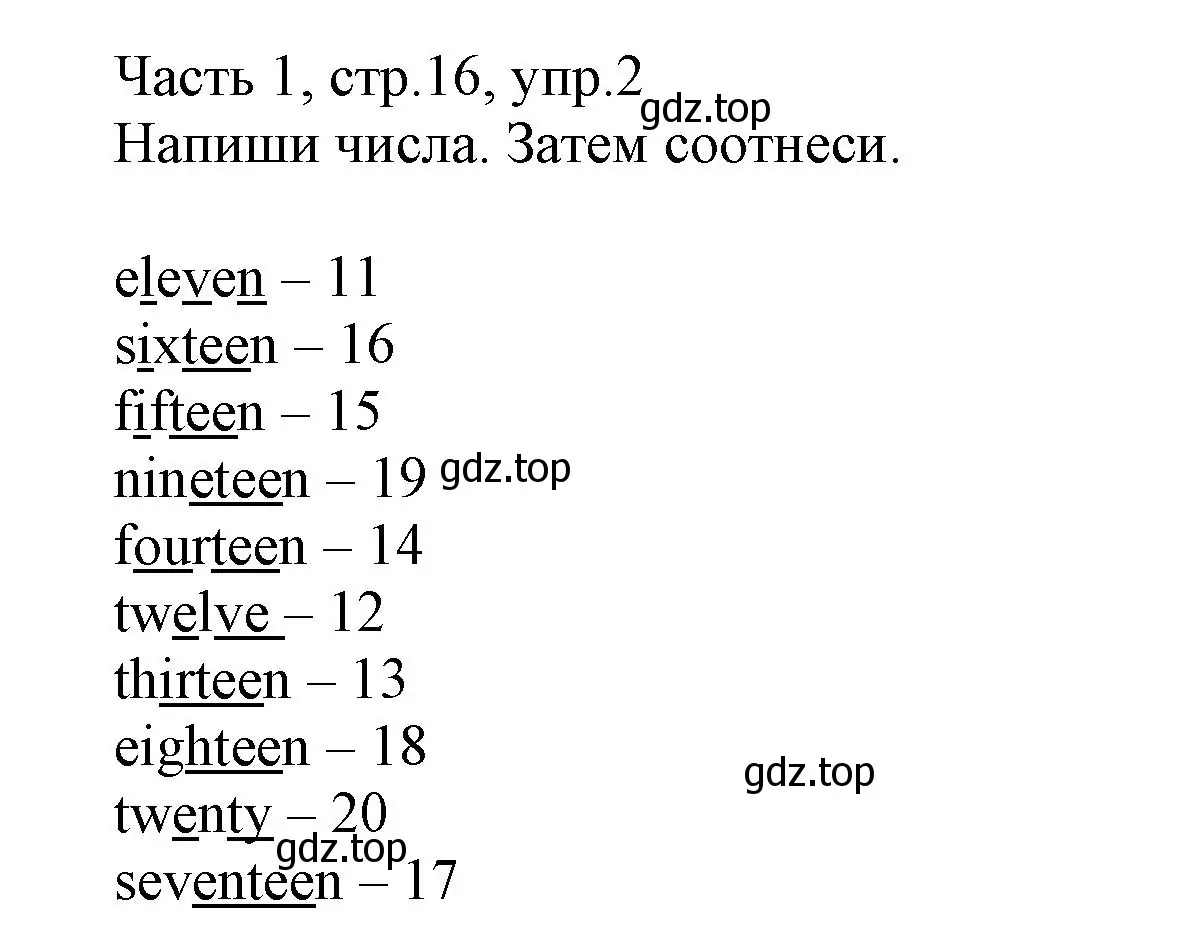 Решение номер 2 (страница 16) гдз по английскому языку 3 класс Баранова, Дули, рабочая тетрадь 1 часть