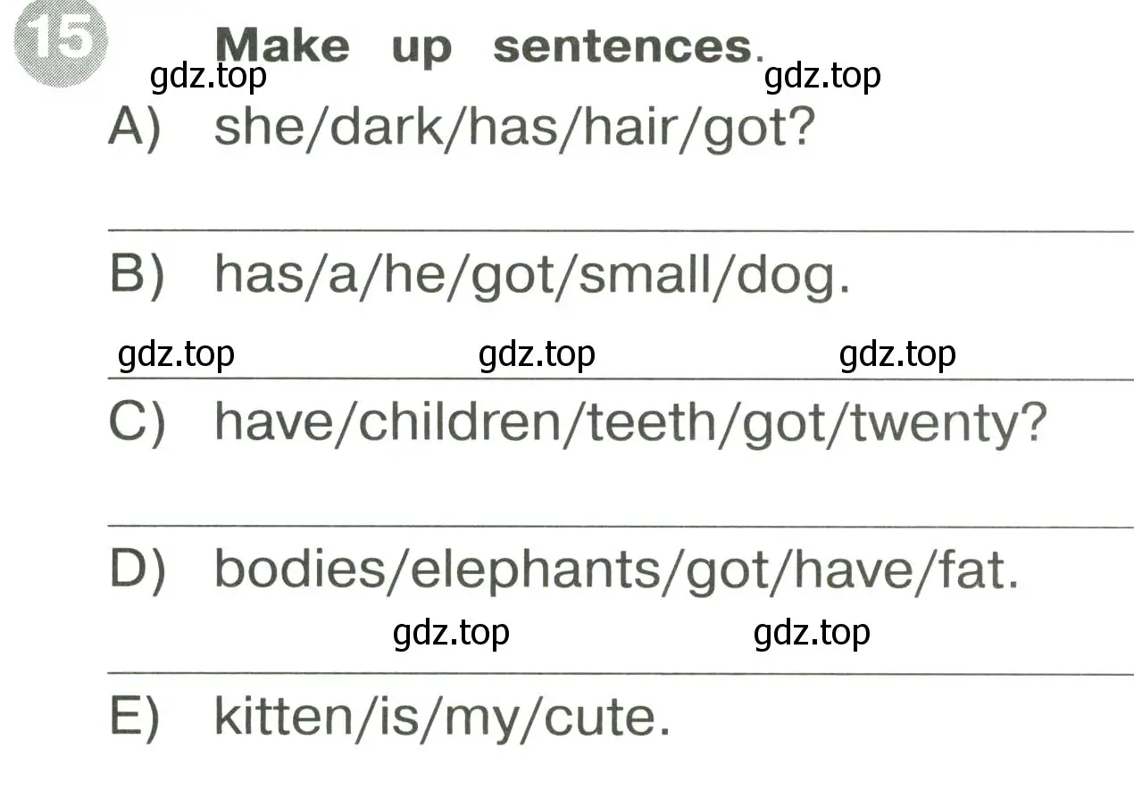 Условие номер 15 (страница 40) гдз по английскому языку 3 класс Котова, сборник упражнений