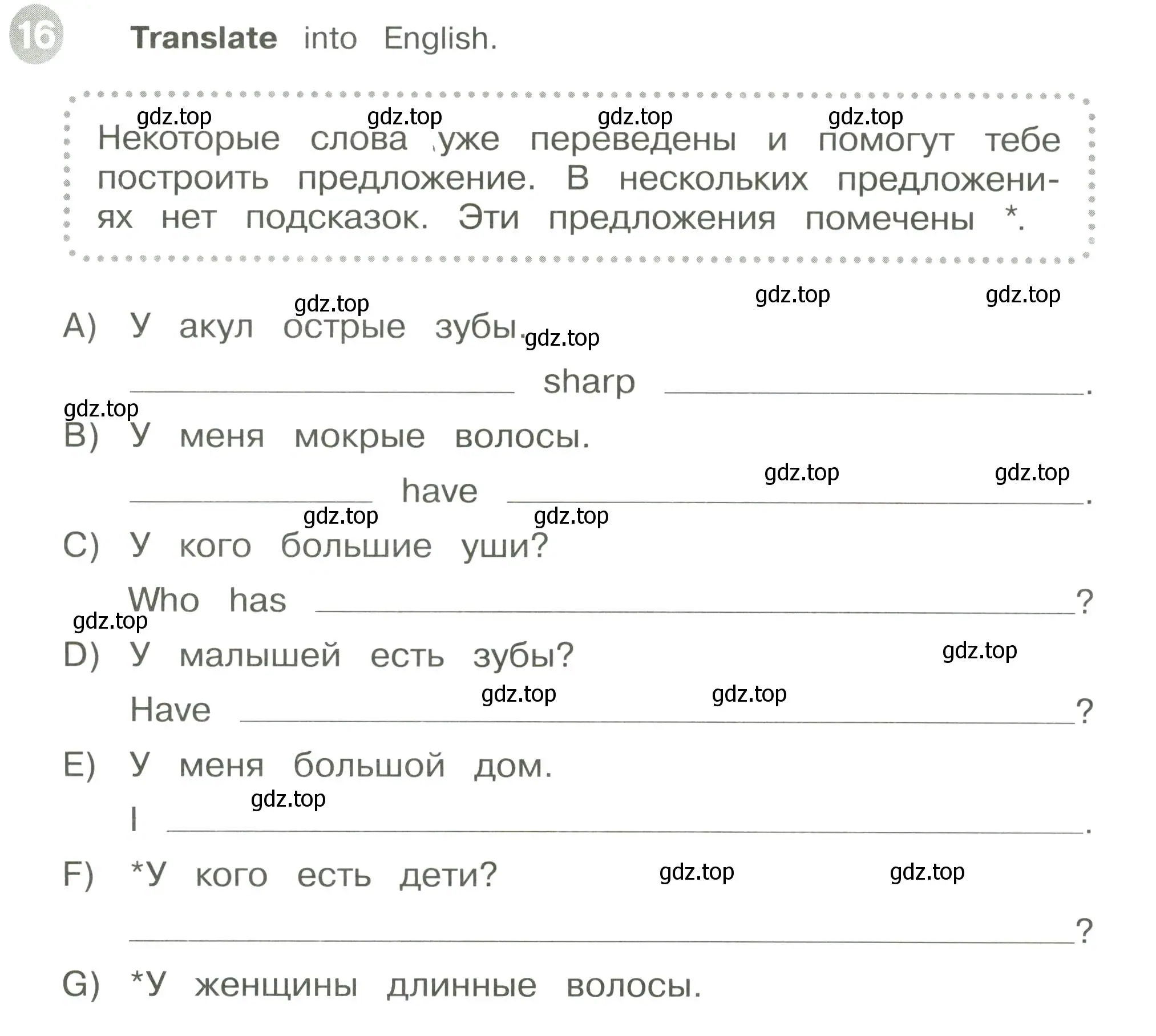 Условие номер 16 (страница 41) гдз по английскому языку 3 класс Котова, сборник упражнений