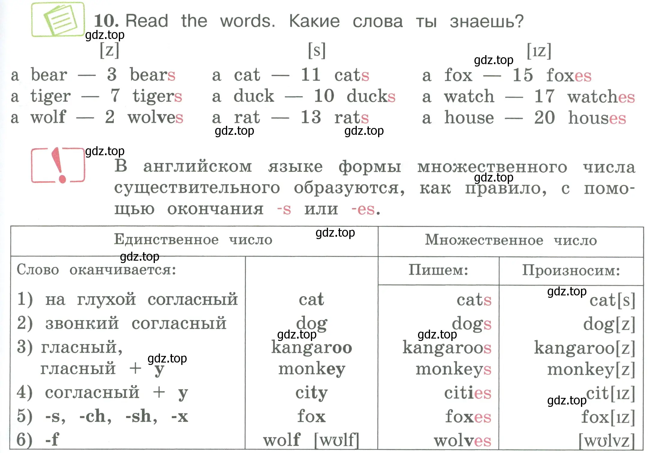 Условие номер 10 (страница 37) гдз по английскому языку 3 класс Вербицкая, Эббс, учебник 1 часть