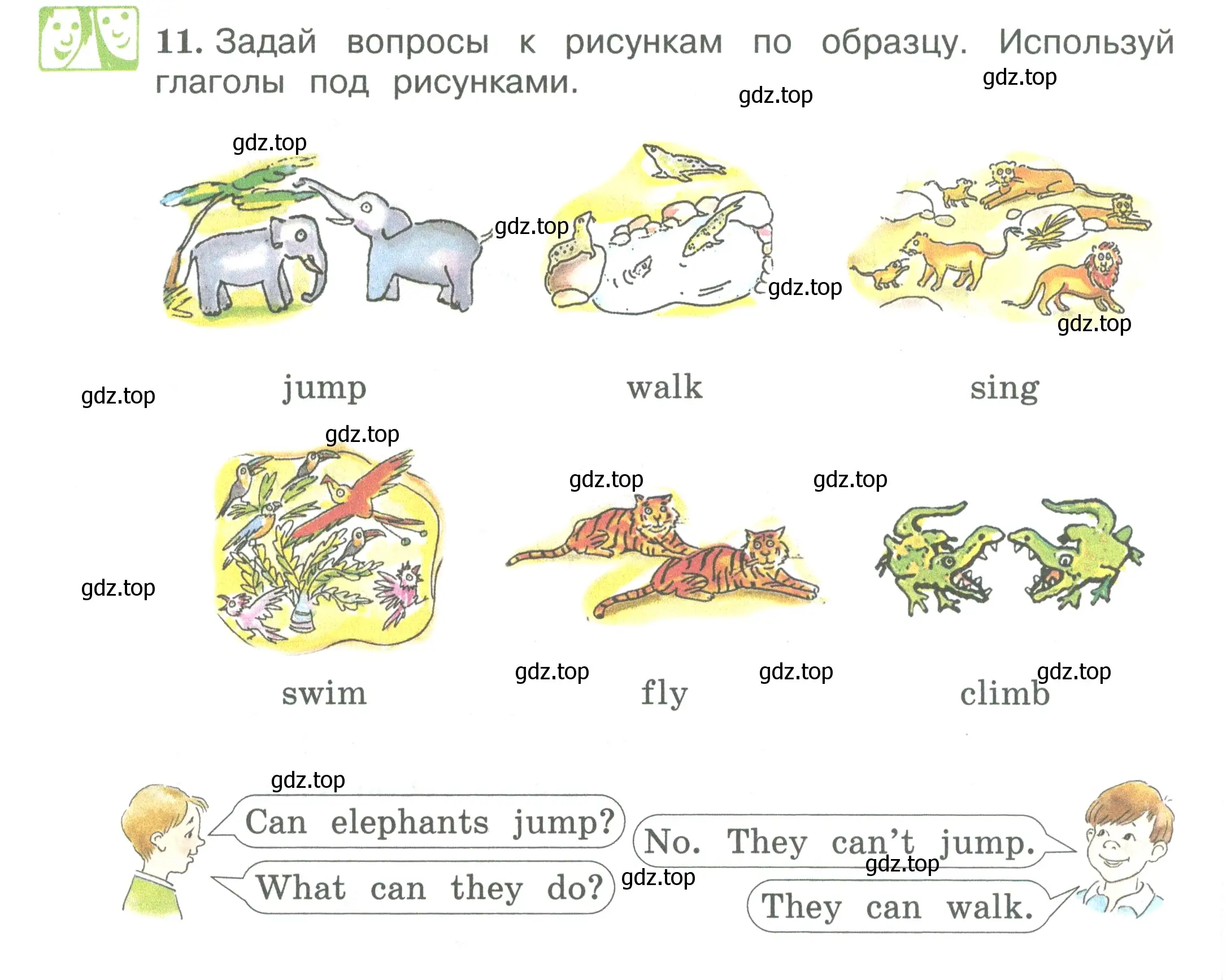 Условие номер 11 (страница 50) гдз по английскому языку 3 класс Вербицкая, Эббс, учебник 1 часть