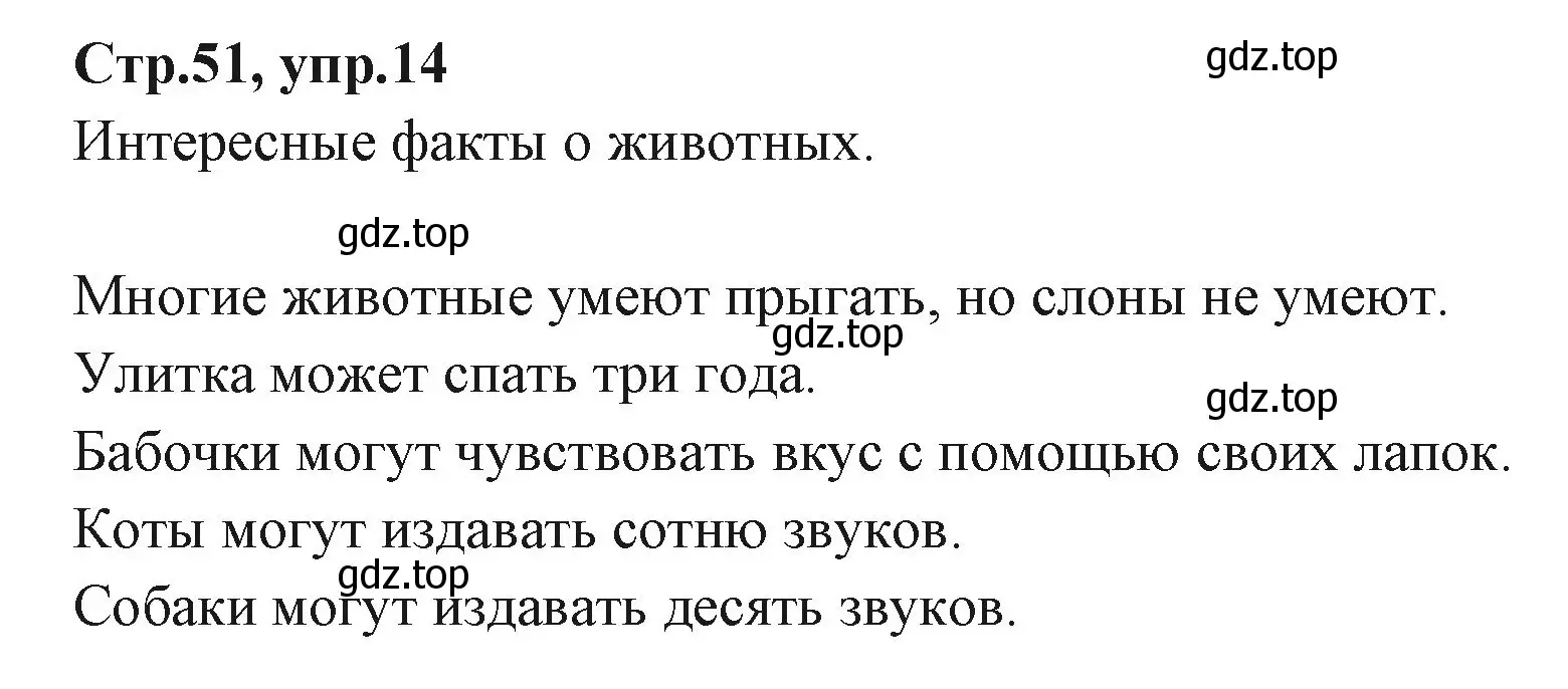 Решение номер 14 (страница 51) гдз по английскому языку 3 класс Вербицкая, Эббс, учебник 1 часть