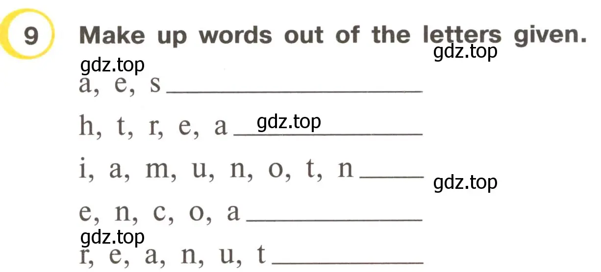 Условие номер 9 (страница 48) гдз по английскому языку 3 класс Верещагина, Притыкина, рабочая тетрадь