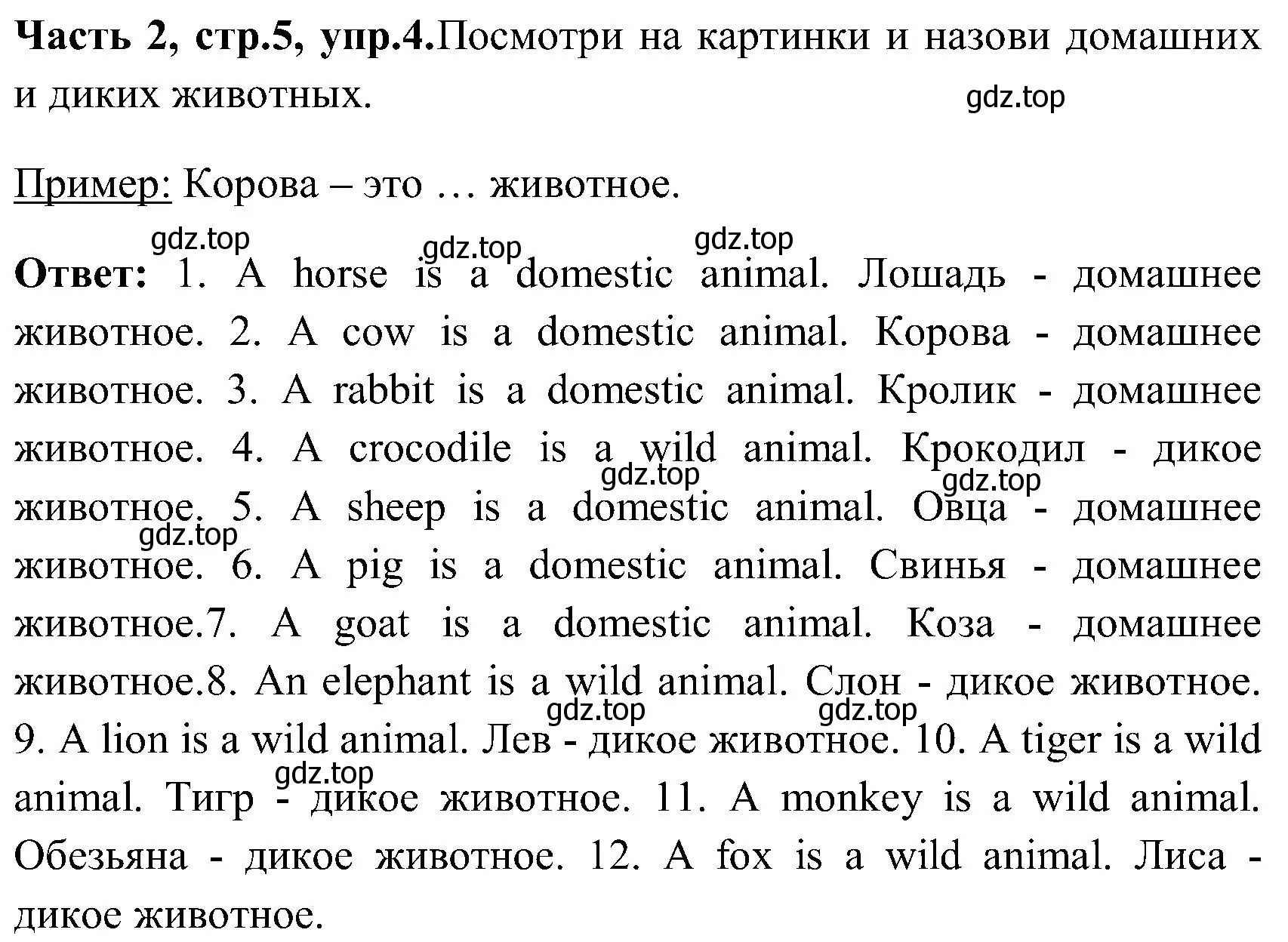 Решение номер 4 (страница 5) гдз по английскому языку 3 класс Верещагина, Притыкина, учебник 2 часть