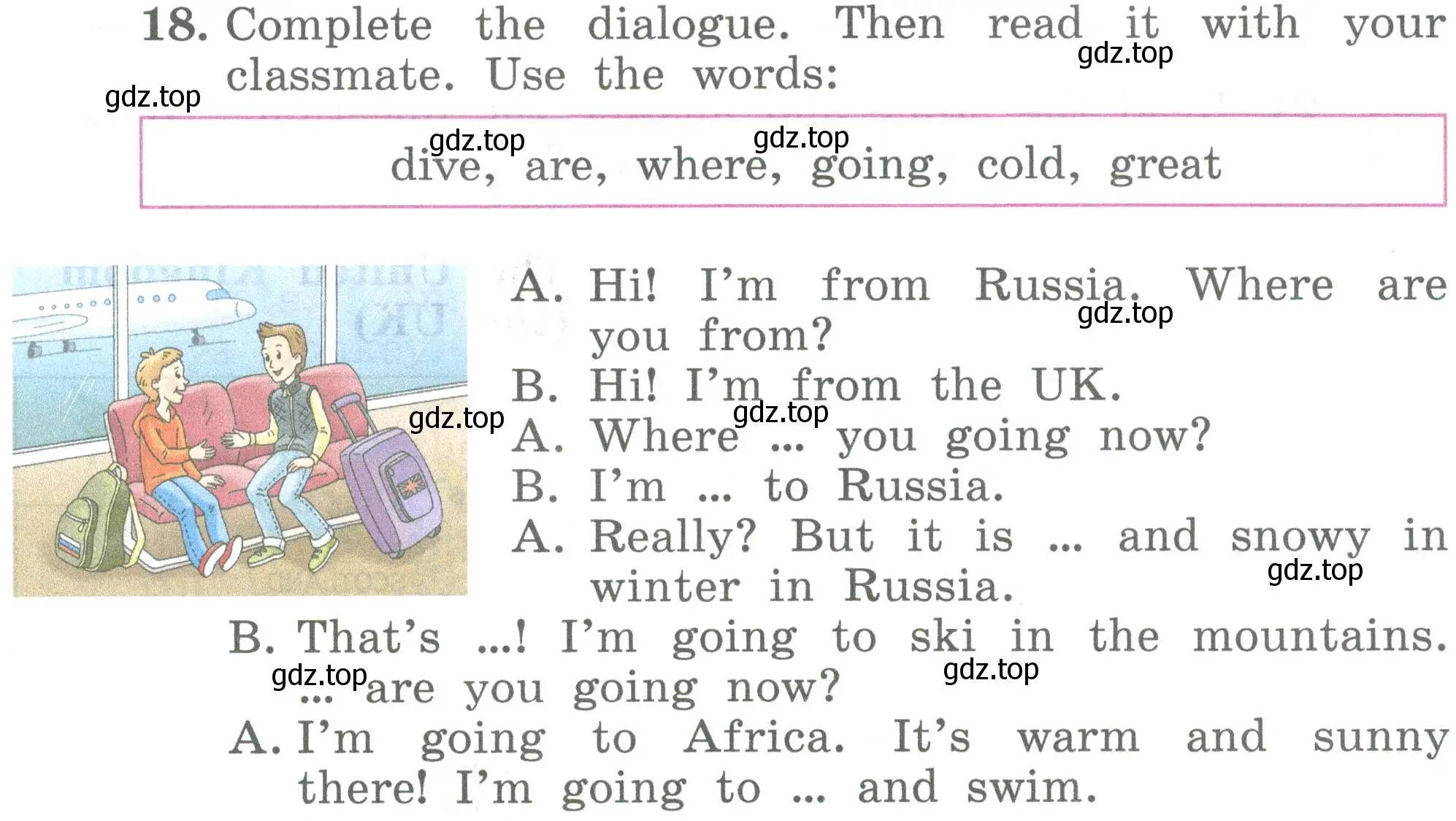 Условие номер 18 (страница 11) гдз по английскому языку 4 класс Биболетова, Денисенко, учебник