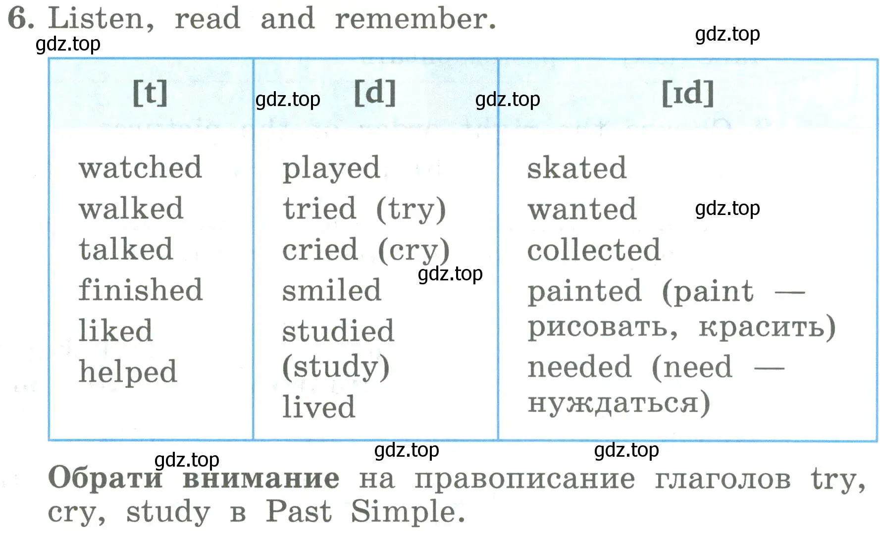 Условие номер 6 (страница 60) гдз по английскому языку 4 класс Биболетова, Денисенко, учебник