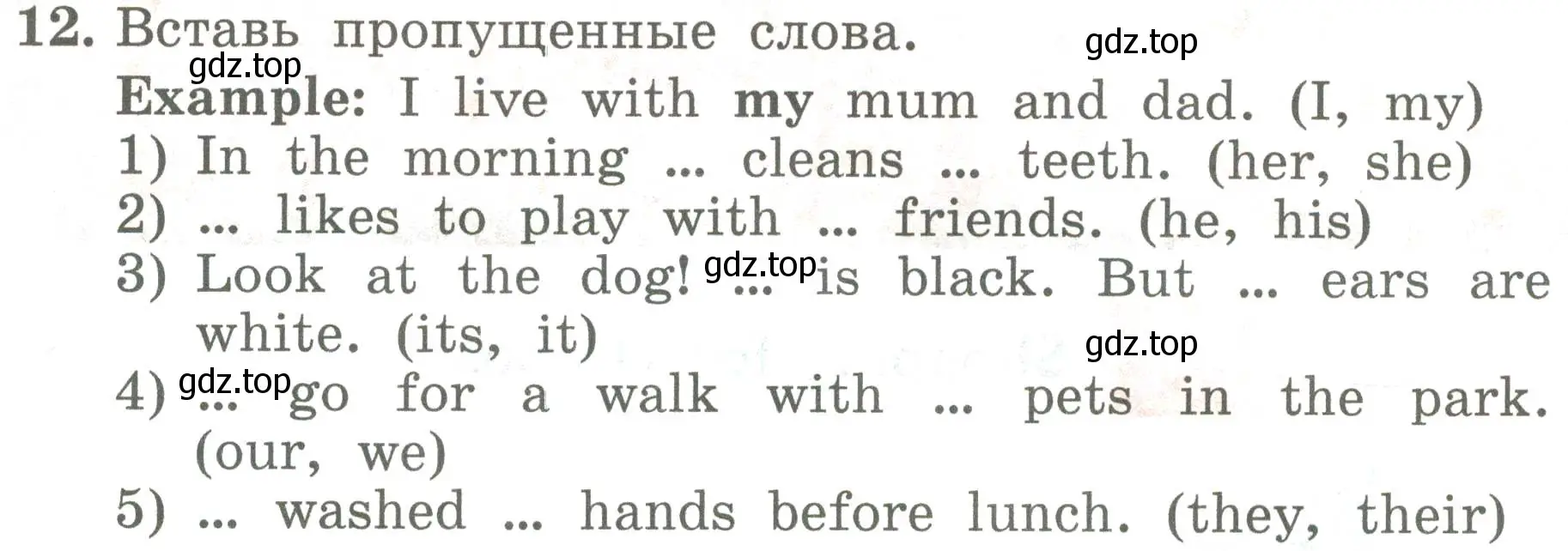 Условие номер 12 (страница 95) гдз по английскому языку 4 класс Биболетова, Денисенко, учебник