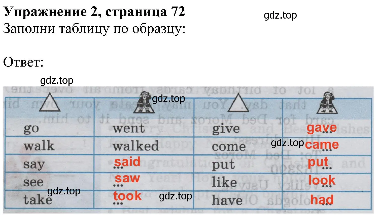 Решение номер 2 (страница 72) гдз по английскому языку 4 класс Биболетова, Денисенко, учебник