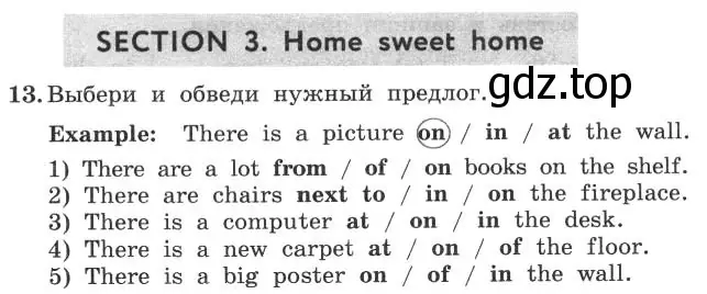 Условие номер 13 (страница 14) гдз по английскому языку 4 класс Биболетова, Денисенко, рабочая тетрадь с контрольными работами