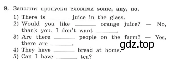 Условие номер 9 (страница 58) гдз по английскому языку 4 класс Биболетова, Денисенко, рабочая тетрадь с контрольными работами