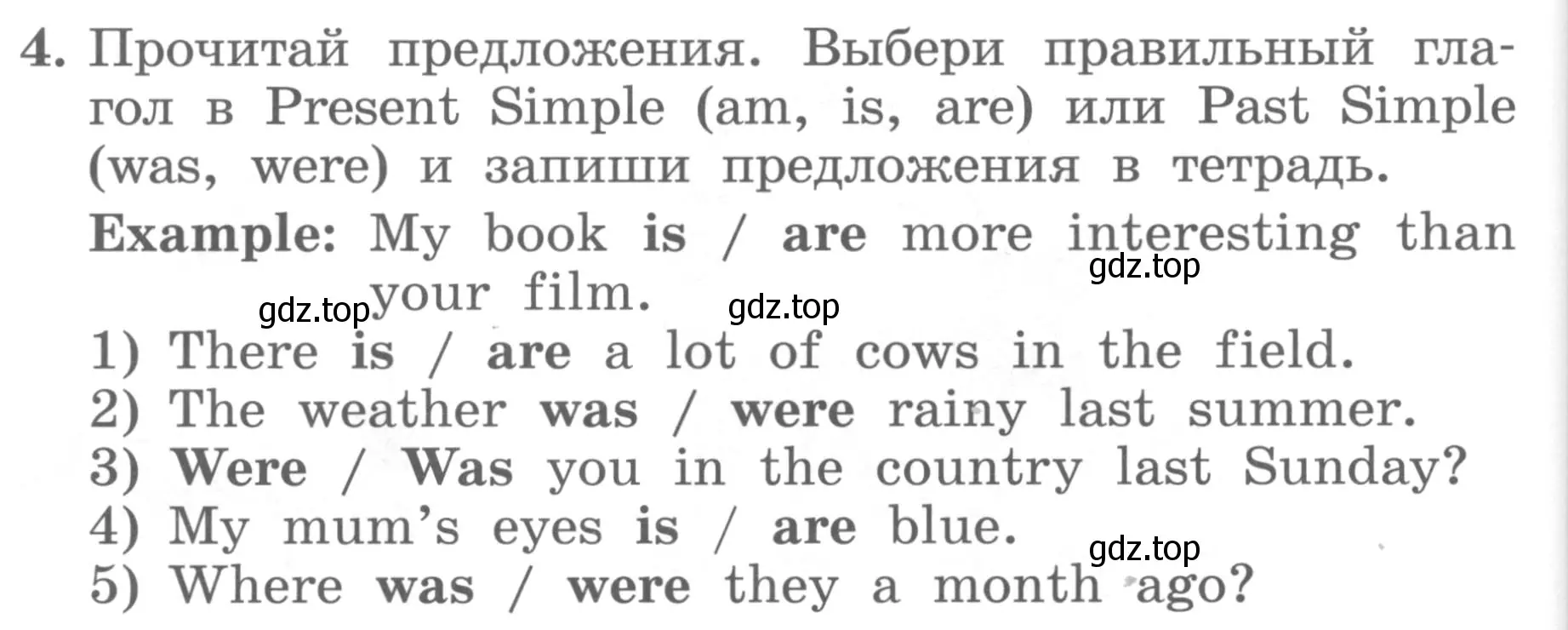 Условие номер 4 (страница 62) гдз по английскому языку 4 класс Биболетова, Денисенко, учебник