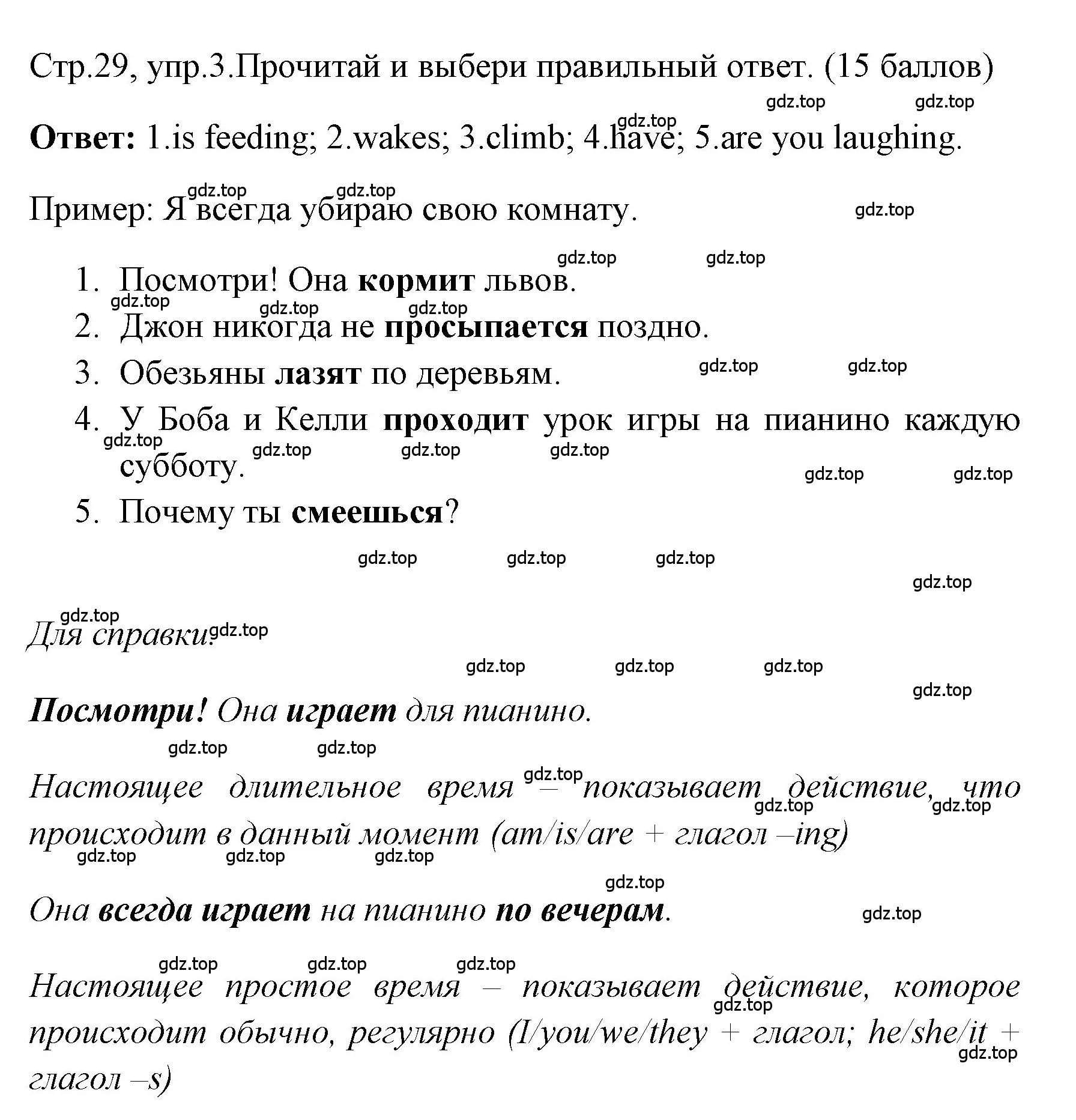 Решение номер 3 (страница 29) гдз по английскому языку 4 класс Быкова, Дули, контрольные задания