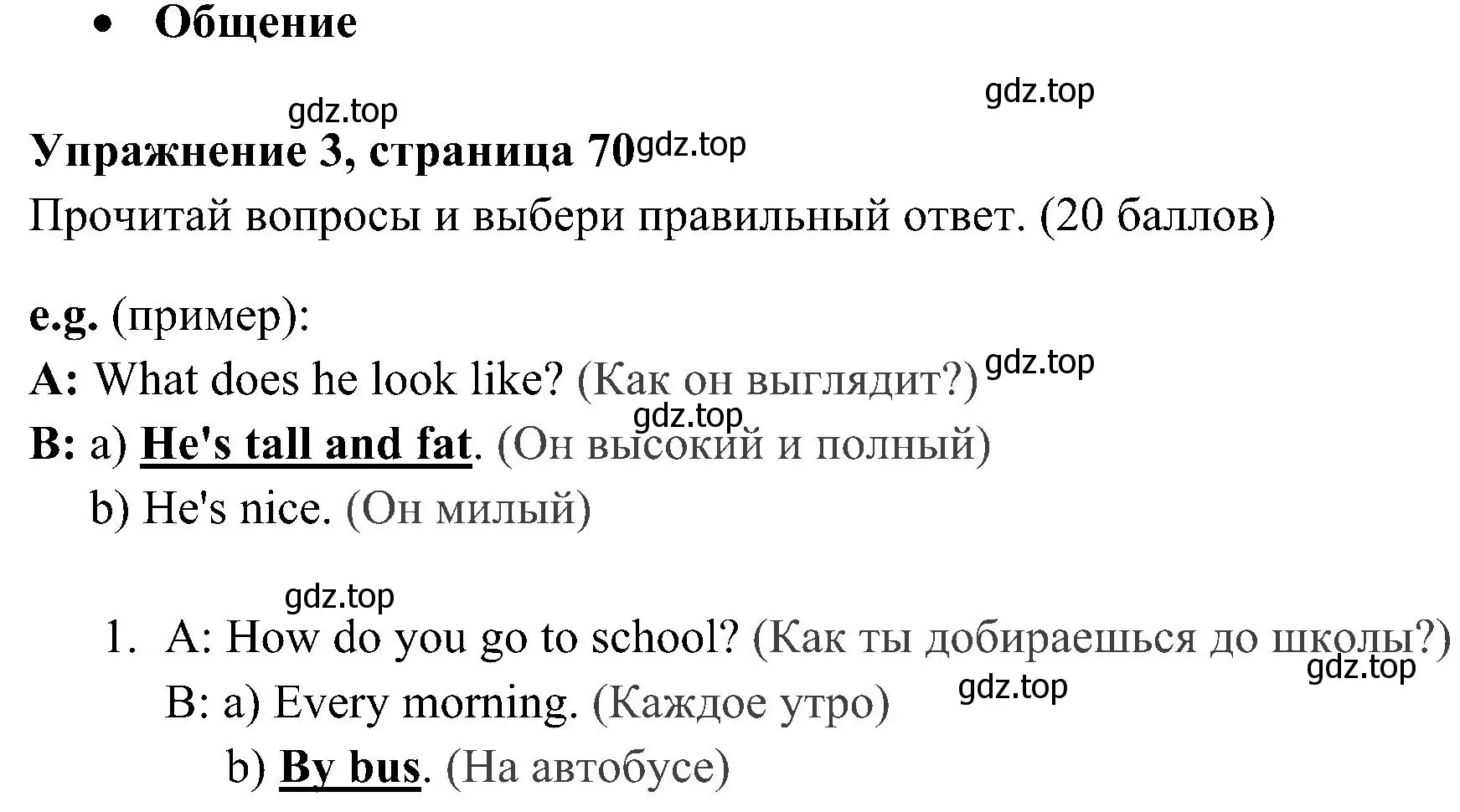 Решение 2. номер 3 (страница 70) гдз по английскому языку 4 класс Быкова, Дули, контрольные задания