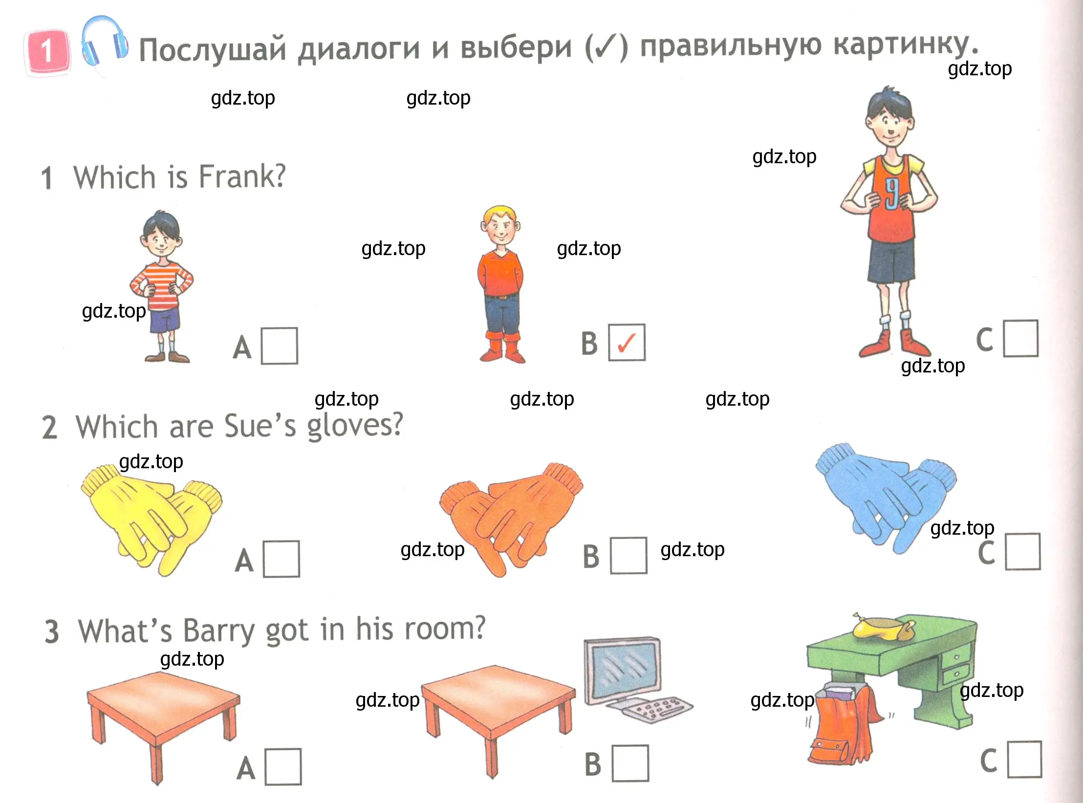 Условие номер 1 (страница 10) гдз по английскому языку 4 класс Быкова, Дули, рабочая тетрадь