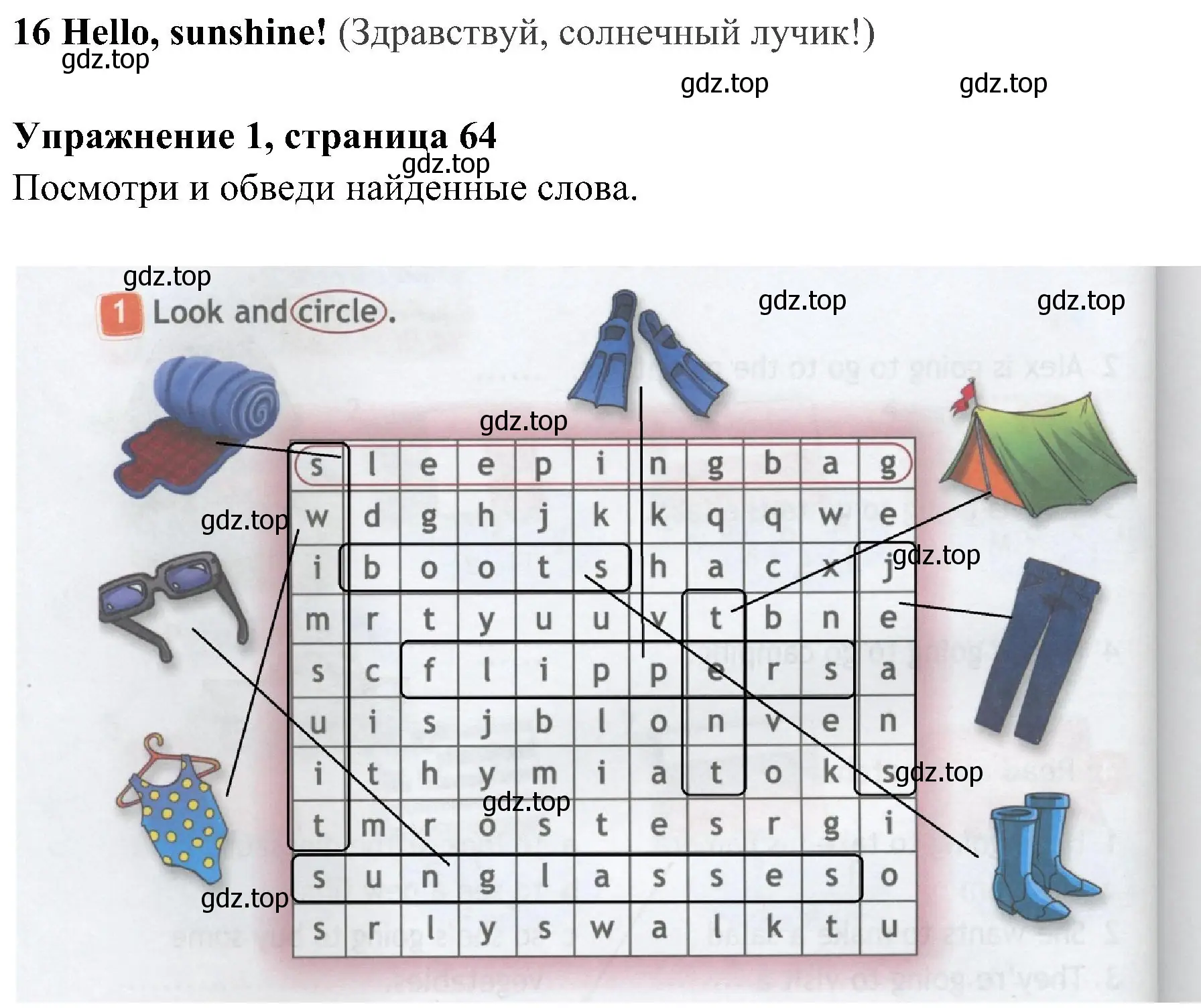 Решение 2. номер 1 (страница 64) гдз по английскому языку 4 класс Быкова, Дули, рабочая тетрадь