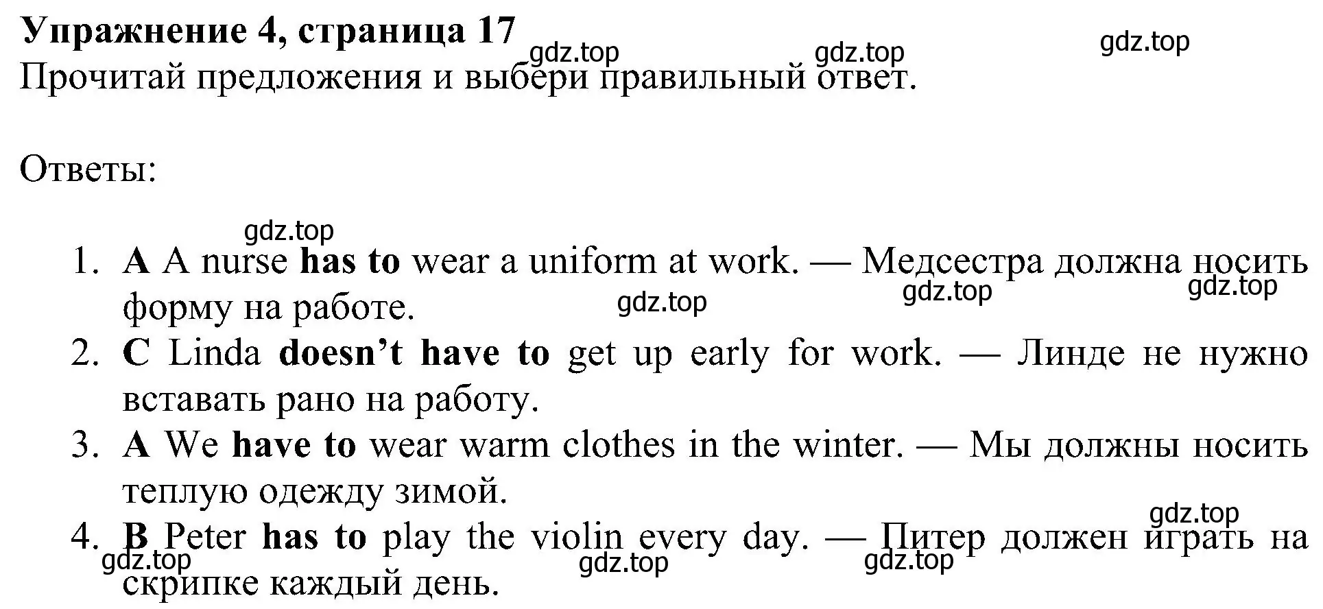 Решение 3. номер 4 (страница 17) гдз по английскому языку 4 класс Быкова, Дули, рабочая тетрадь