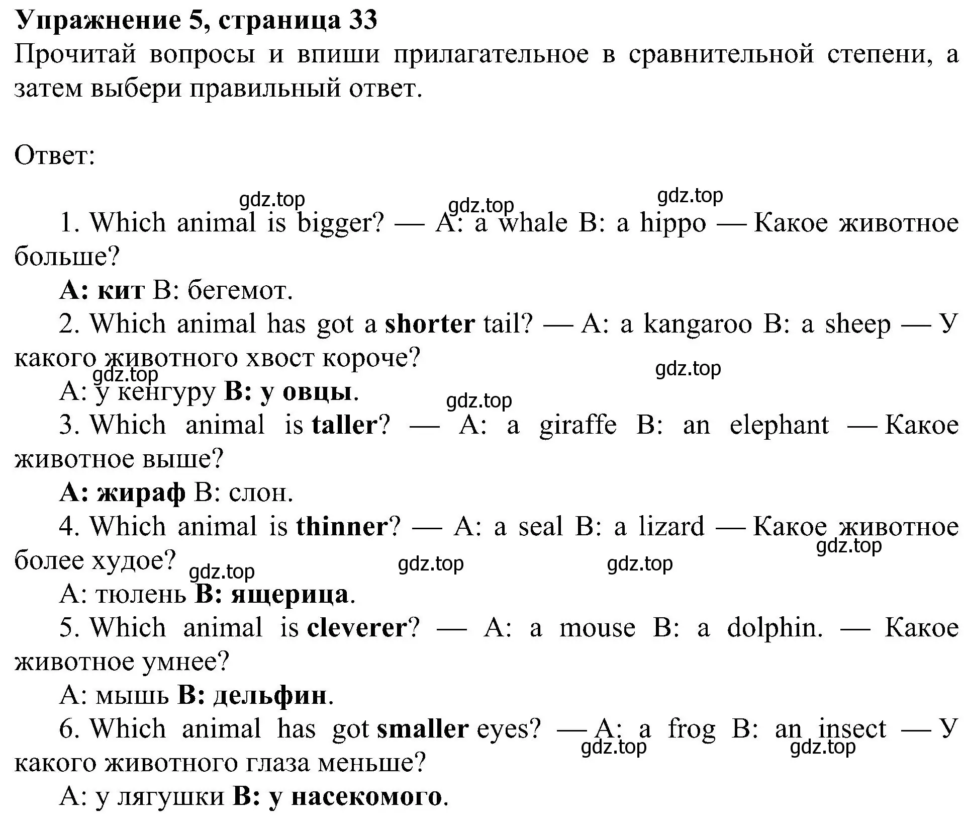 Решение 3. номер 5 (страница 33) гдз по английскому языку 4 класс Быкова, Дули, рабочая тетрадь