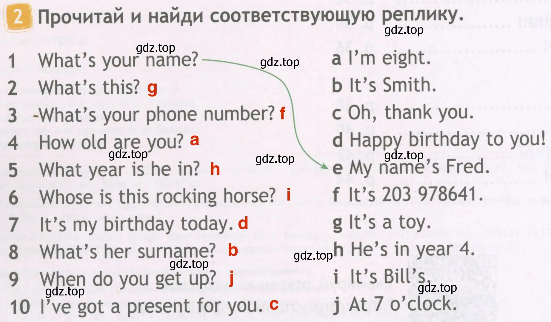 Решение 4. номер 2 (страница 4) гдз по английскому языку 4 класс Быкова, Дули, рабочая тетрадь