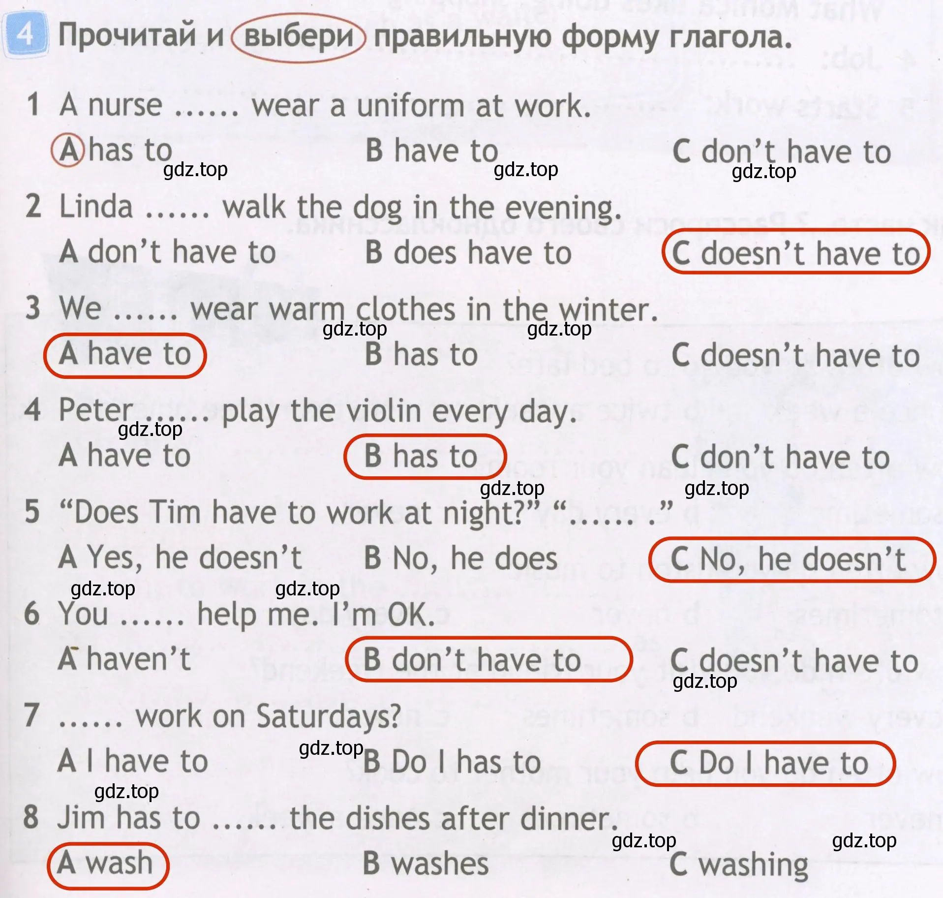 Решение 4. номер 4 (страница 17) гдз по английскому языку 4 класс Быкова, Дули, рабочая тетрадь