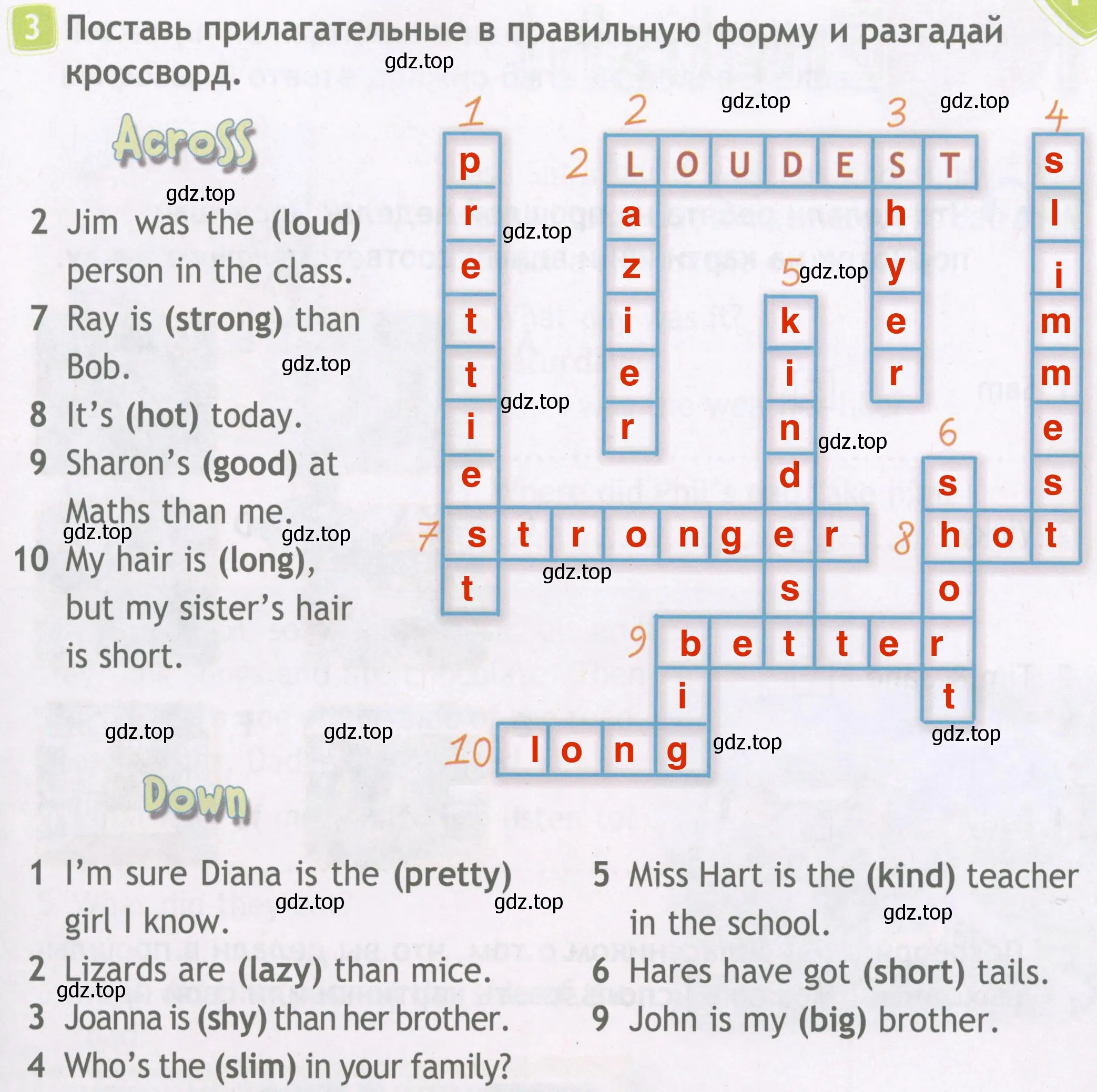 Решение 4. номер 3 (страница 57) гдз по английскому языку 4 класс Быкова, Дули, рабочая тетрадь