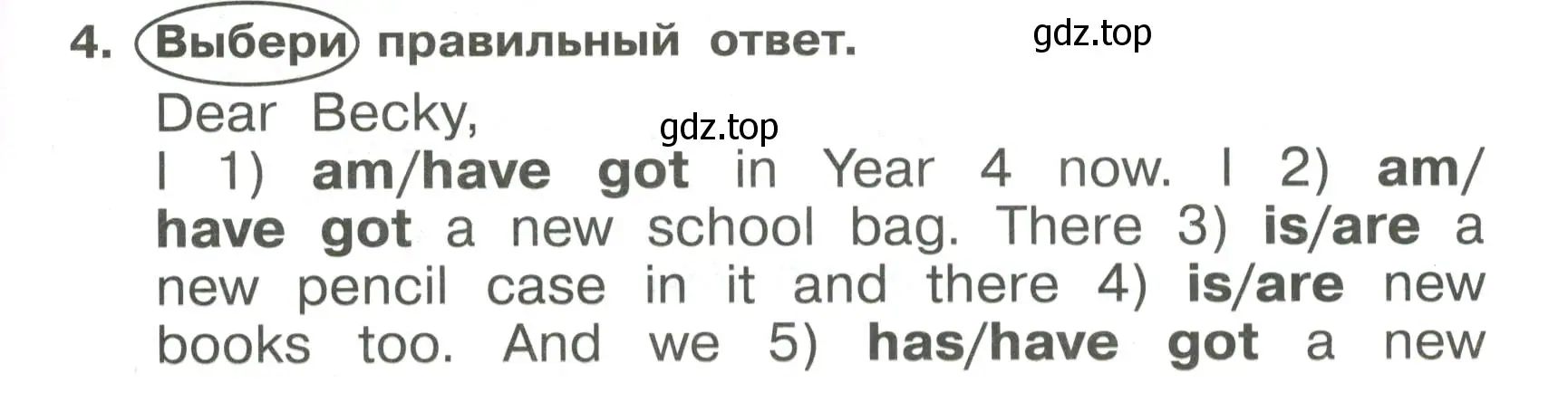 Условие номер 4 (страница 19) гдз по английскому языку 4 класс Быкова, Поспелова, сборник упражнений