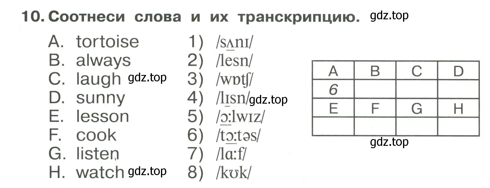 Условие номер 10 (страница 94) гдз по английскому языку 4 класс Быкова, Поспелова, сборник упражнений