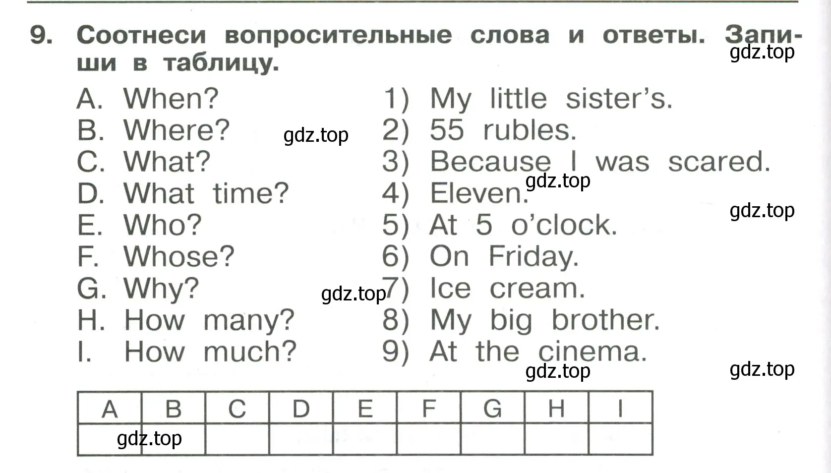 Условие номер 9 (страница 132) гдз по английскому языку 4 класс Быкова, Поспелова, сборник упражнений