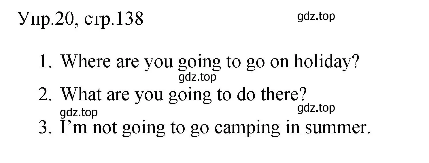 Решение номер 20 (страница 138) гдз по английскому языку 4 класс Быкова, Поспелова, сборник упражнений
