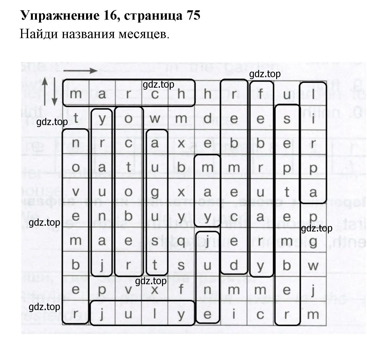 Решение 2. номер 16 (страница 75) гдз по английскому языку 4 класс Быкова, Поспелова, сборник упражнений