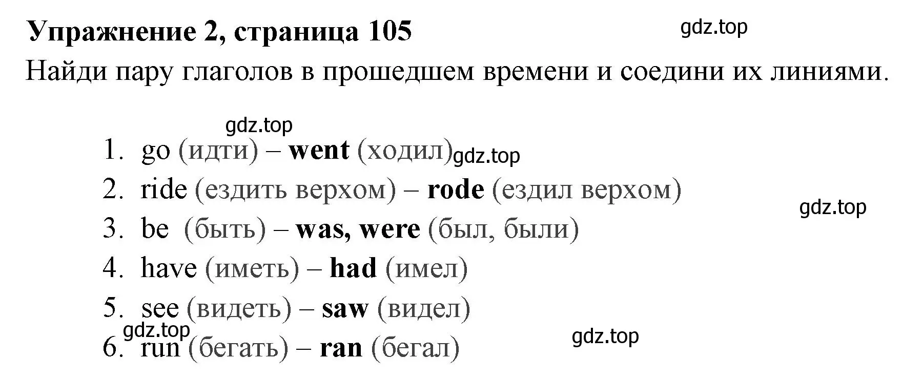 Решение 2. номер 2 (страница 105) гдз по английскому языку 4 класс Быкова, Поспелова, сборник упражнений