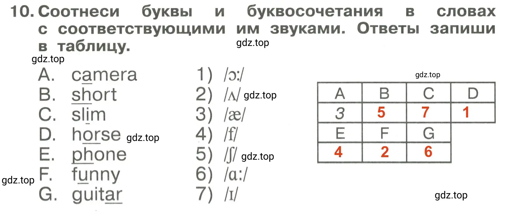 Решение 3. номер 10 (страница 27) гдз по английскому языку 4 класс Быкова, Поспелова, сборник упражнений