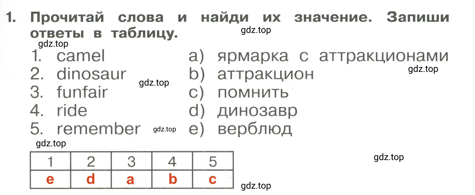 Решение 3. номер 1 (страница 105) гдз по английскому языку 4 класс Быкова, Поспелова, сборник упражнений